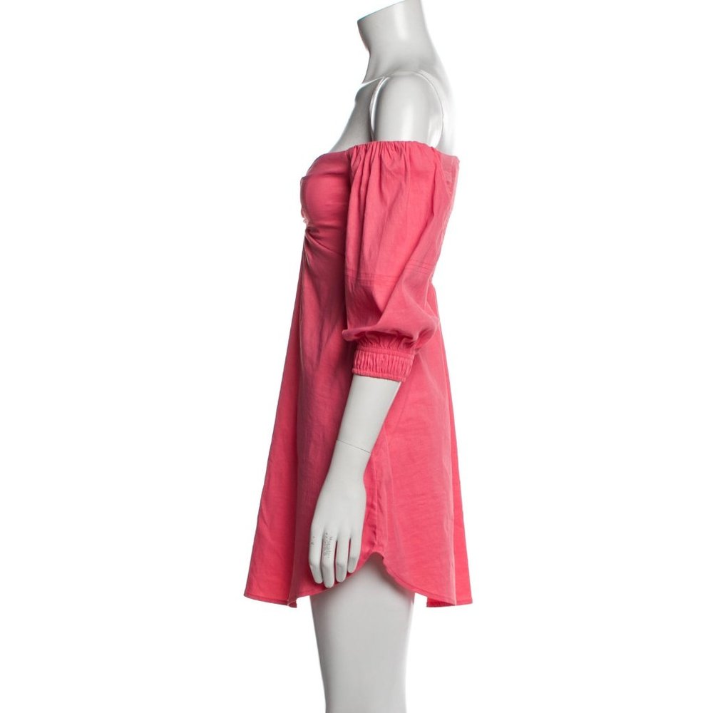 A.L.C. Mila Off the Shoulder Stretch Linen Blend Mini dress 1912 - Picture 13 of 14